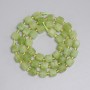 Chrysoprase (Olivine) Beads, Faceted Cube 6x6 mm, Seed Beads 3 mm, Length approx. 37 cm on string