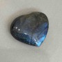 Labradorite souvenir stone in heart shape, 56×52×25 mm, weight from 98 g
