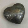 Labradorite souvenir stone in heart shape 66x60x33 mm - weight from 173 g