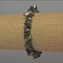 Pyrite Chip Bracelet, diameter 7-10×3-7 mm, length 18 mm, stretch