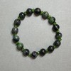 Variscite Bead Bracelet 8mm +/-, Czech Crystal 4x3mm +/-, 18 cm Stretch