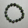 Variscite Bead Bracelet 8mm +/-, Czech Crystal 4x3mm +/-, 18 cm Stretch