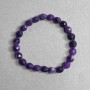 Sugilite bracelet with faceted beads 8x7 mm, length 18 cm, stretch