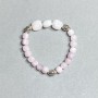 Pink Quartz and Adularia Bracelet