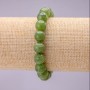 Canadian Jadeite Bracelet, smooth beads, 10 mm diameter (±), on elastic cord, length 18 cm
