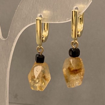 Citrine and Tourmaline Earrings