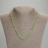 Chrysoprase Olivine Necklace - Faceted Cube Beads, 5x5 mm Diameter, 45 mm Length +/- with Clasp