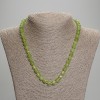 Chrysoprase-Olivine Necklace with Faceted Cubes