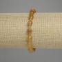 Citrine bracelet with faceted beads 8×6 mm + seed beads 3 mm, length 18 cm