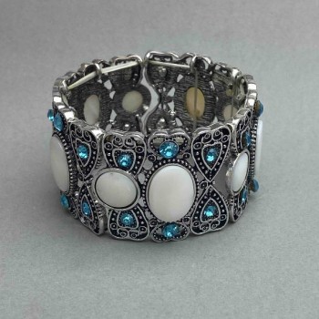 Bracelet with Mother-of-Pearl Inlay