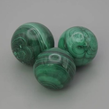 Souvenir sphere made of natural malachite, diameter 24mm+