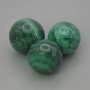 Souvenir sphere made of natural malachite, diameter 24mm+