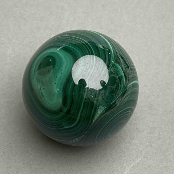 Natural Malachite Sphere, 40 mm