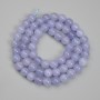 Aquamarine Beads, Smooth Round, 6.5 mm diameter, 38 cm length on thread