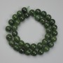 Jadeite beads, ball-shaped, 8 mm diameter, 38 cm length on thread