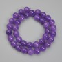 Amethyst Beads, Round Ball, 10mm Diameter, 37cm Length
