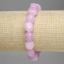 Kunzite Bracelet, Faceted Beads, Diameter 11-12×9-10 mm, Length 18 cm +/- Stretch
