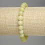 Citrine Bracelet (Synthetic) Smooth Beads, 7.5 mm diameter, 18 cm length, Elastic