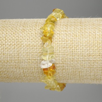 Citrine chip bracelet, diameter 6-13×2-5 mm, length 18 cm +/- stretch