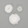 Pendant made of natural white agate, cut 15-26 mm, assorted sizes