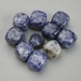 Natural sodalite tumbled nuggets without holes, 17–20×17–18 mm ± (per 100 g ±)