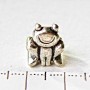 (14 mm) Pandora Charm Bead - Light Gray Frog, Pack of 9