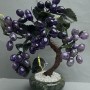 Decorative amethyst gemstone tree, 22–28 mm beads, flexible branches, 28 cm long