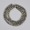 Pyrite Beads Faceted Round 4mm +/-, 40 cm length on thread