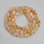 Citrine Beads, Faceted 7×6mm, length 37 cm on thread