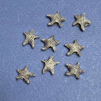 Discount! Pandora Bead Charm Sea Star 14x13mm Faceted 20g ±15pcs