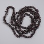 Garnet Chip Beads, 4–6×2–3 mm, 78 cm on Thread