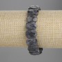 Labradorite bracelet with faceted links 14×10 mm, stretch, 18 cm