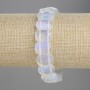 Moonstone bracelet with faceted link 15×10 mm, length 18 cm, stretch