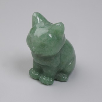 Jade Cat Figurine 40×30×23 mm+