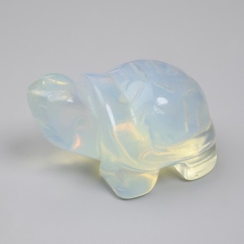 Moonstone Turtle Figurine 50x30x25 mm+
