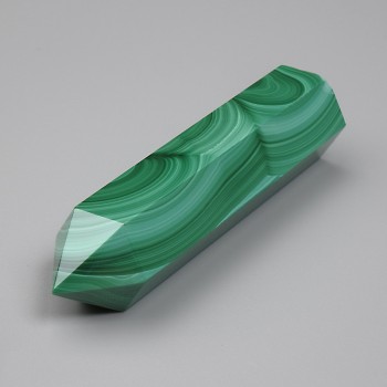 Malachite souvenir pencil, natural stone, diameter 58×14 mm