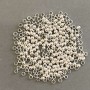 Crimp Fixers 'Zakhypy', diameter 2.5 mm, metal color 'Light Silver' 200 g