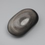 Natural Stone Silver Obsidian Cabochon Without Hole 60×42mm ± (per 100 g ±)