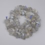 Labradorite chip beads 10-13x3-5 mm, 5 mm+ on thread, 39 cm long