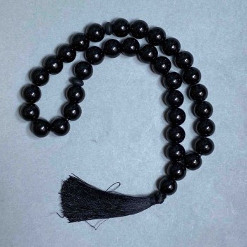 Agate Prayer Beads, Natural Stone, Smooth Beads, 12 mm Diameter, 33 Beads