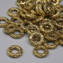 Gold-tone bead insert findings, 8.5×2 mm with 3.5 mm hole, packaging 20 g (~50 pcs)