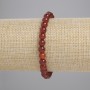 Carnelian Bracelet with Smooth Round Beads, 6 mm Diameter, 18 cm Length, Stretch
