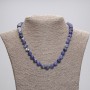 Sodalite Necklace with Smooth Beads 8mm, length 45 cm, with clasp