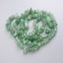 Nephrite Beads, Chip Form, natural nephrite on thread, diameter 8.5-14×3.5 mm, length 80 cm