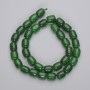 Chrysoprase Barrel Beads, 10x8 mm, 5 mm ± on the strand, length 37 cm