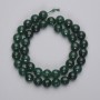 Jadeite Beads, Faceted Round, 9 mm Diameter, on a 38 cm Strand