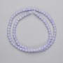 Agate Beads, Smooth Round 4mm, On Thread, Length About 37 cm