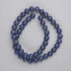 Sponge coral beads, smooth round, 8mm diameter, 39 cm length on thread
