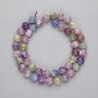 Lepidolite beads, smooth ball, diameter 8.5 mm, length 38 cm on thread