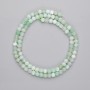 Emerald Beads, Faceted Cube, 4x4 mm, 39 cm long, on thread